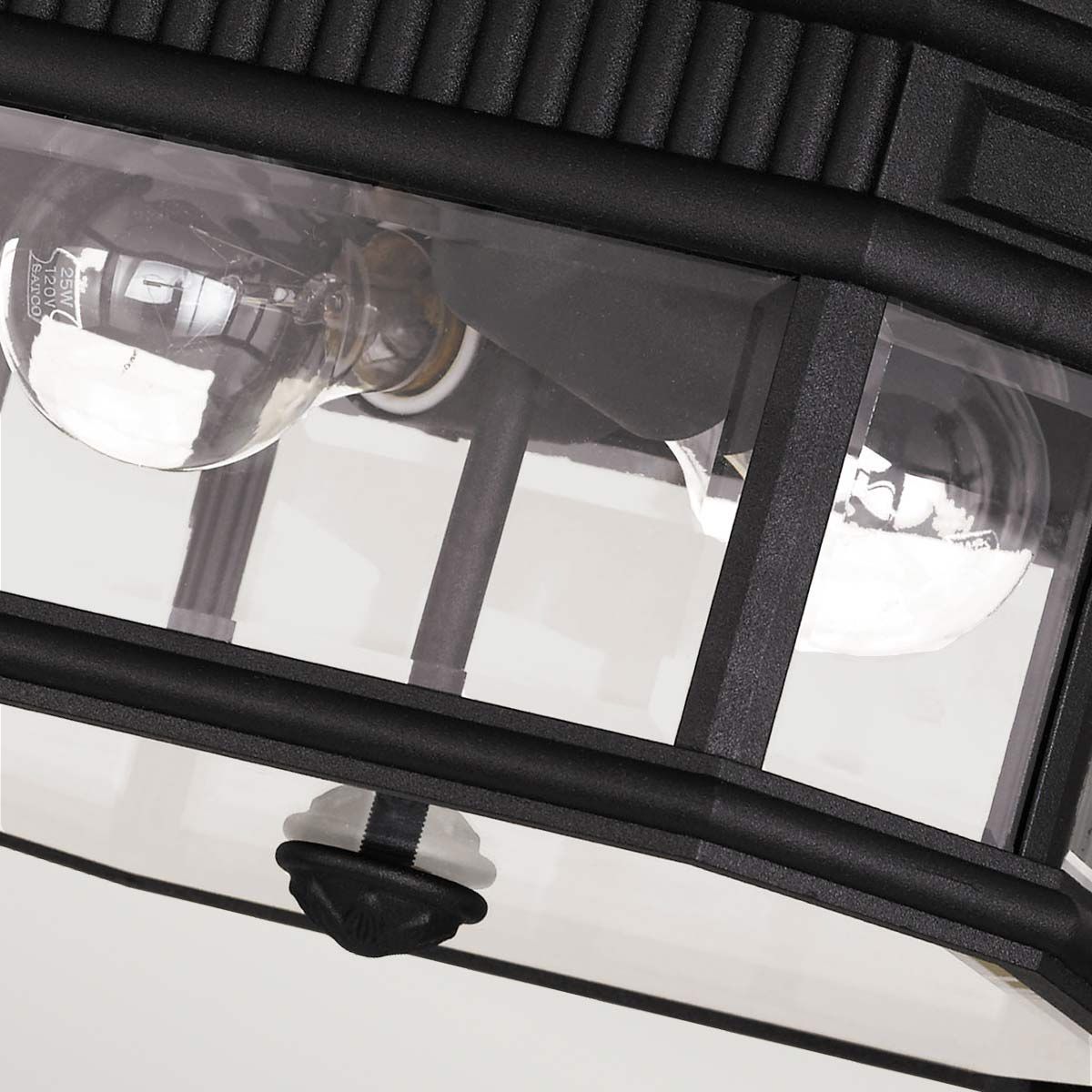 Cotswold Lane Black Hexagon Ceiling Lantern