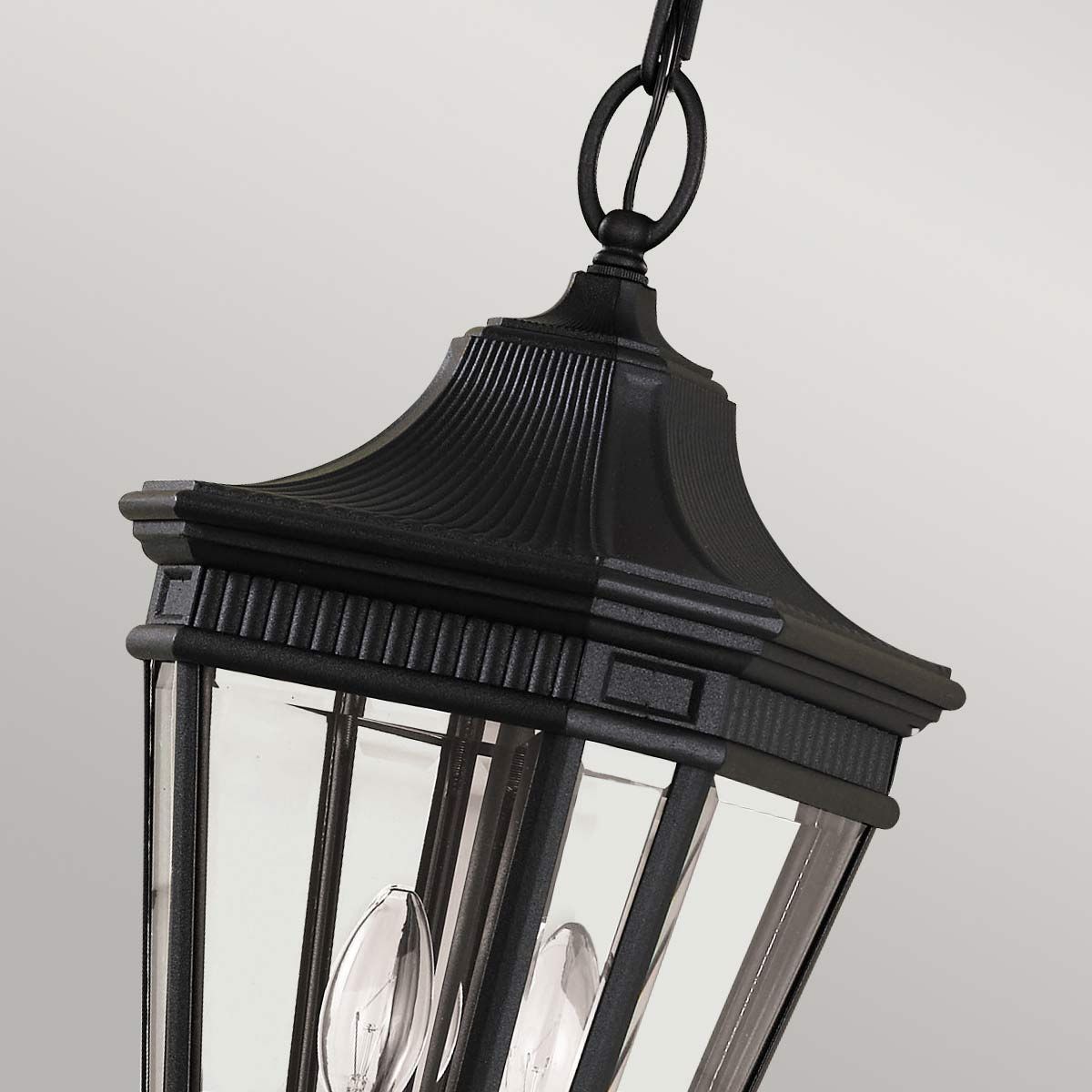 Vintage-Style Exterior Medium Black Porch Lantern