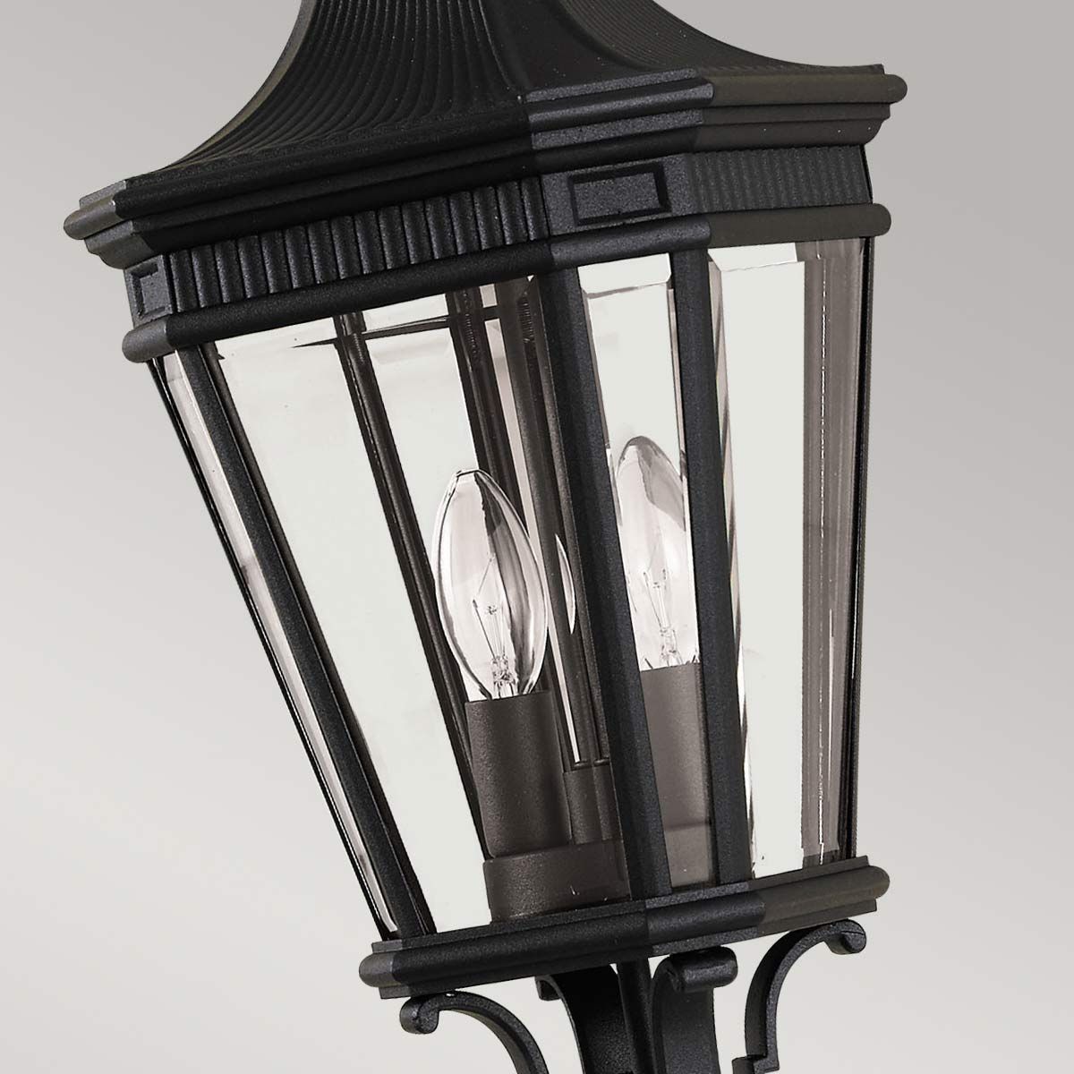 Vintage-Style Exterior Medium Black Porch Lantern
