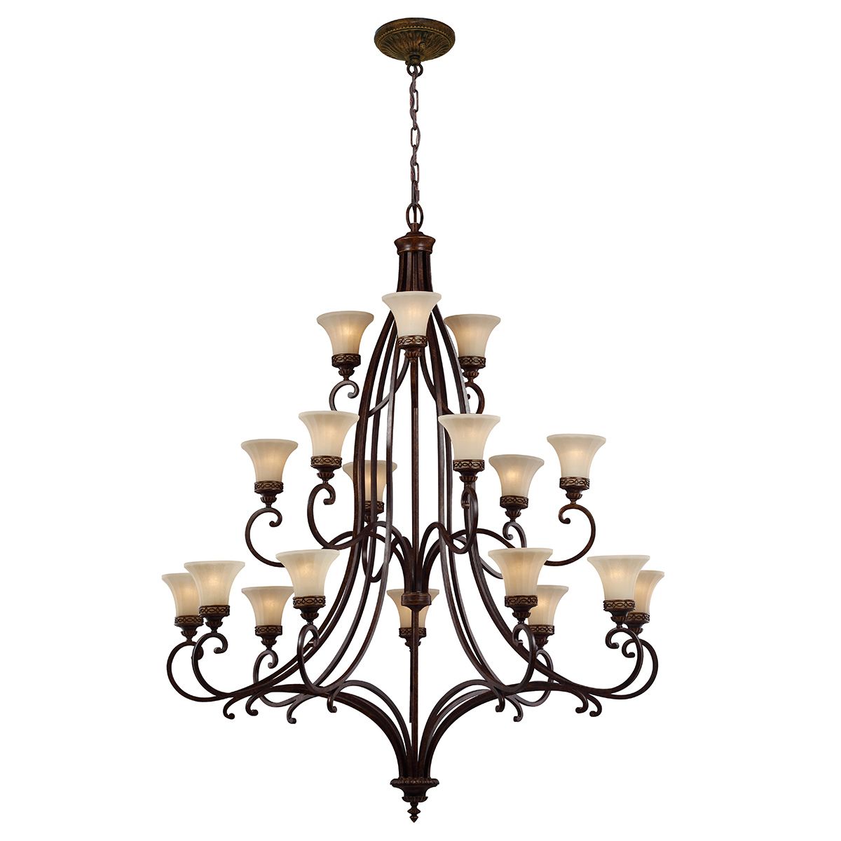 Edwardian Elegance 18 Light Interior Chandelier