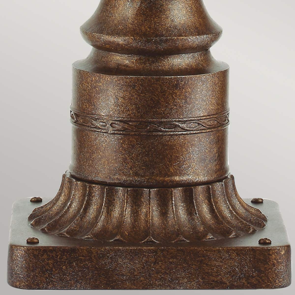 Exquisite Victorian Bronze Lantern with Pedestal Display