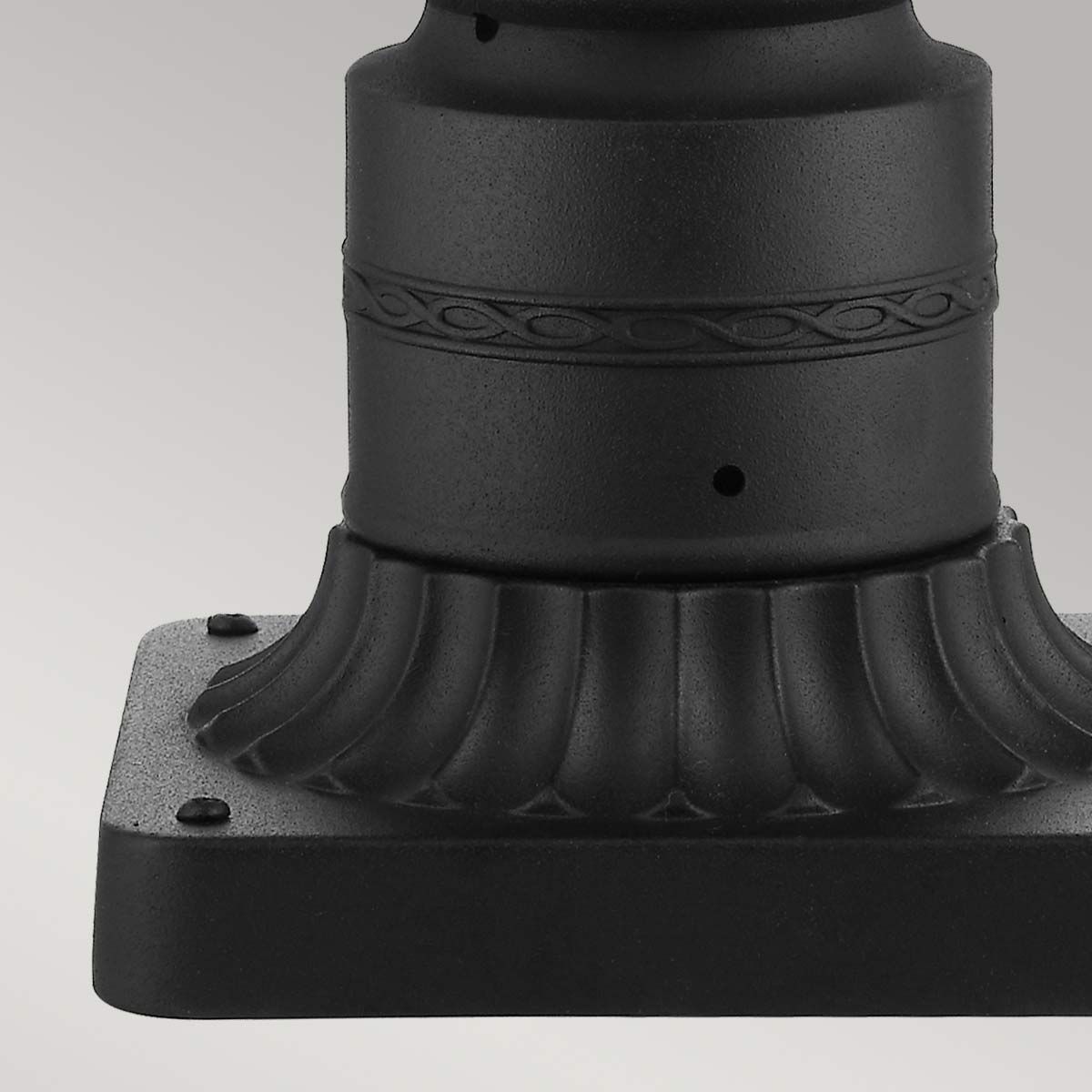 Victorian Black Pillar Lantern Light with English Countryside Charm