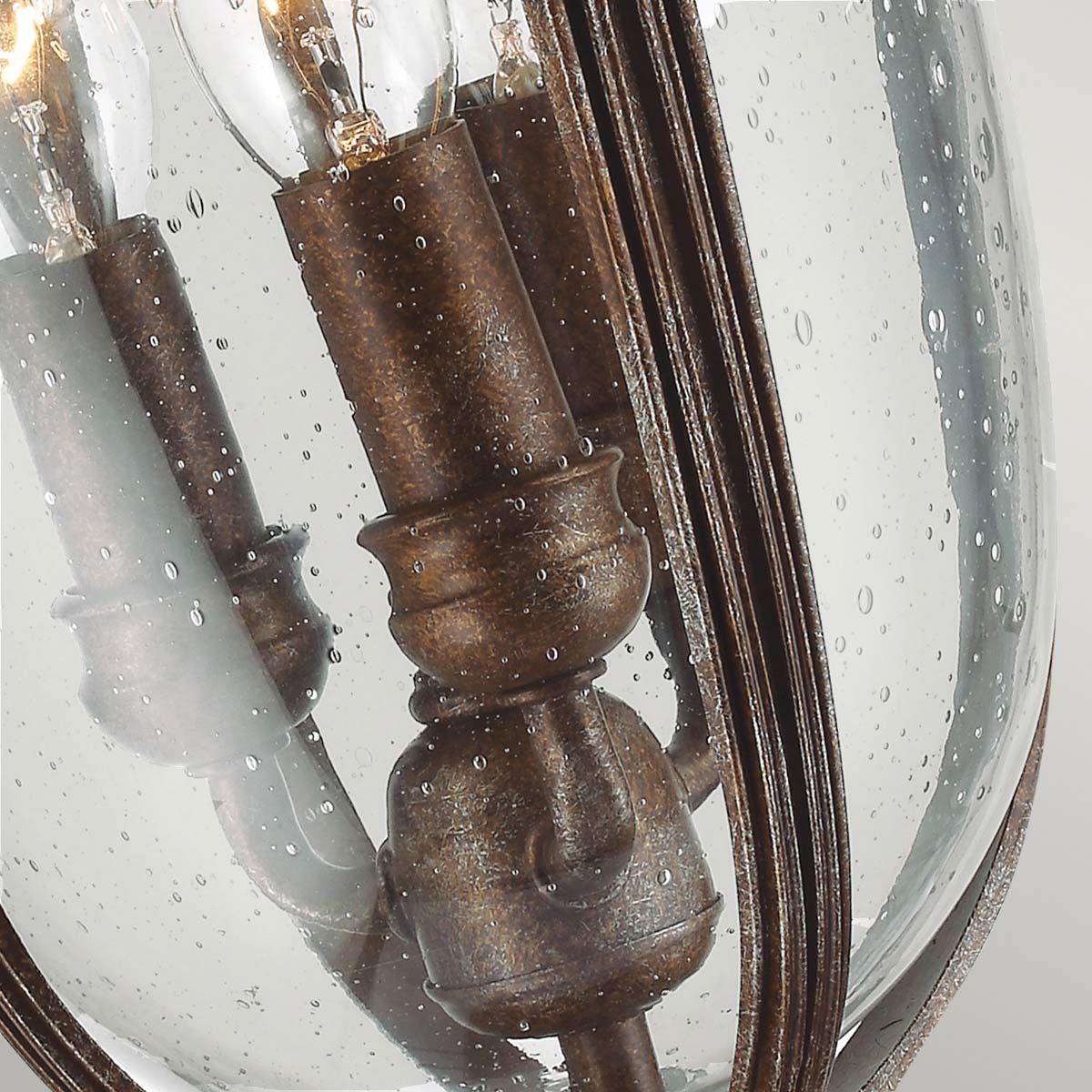 Victorian Elegance Bronze Pedestal Lantern Light