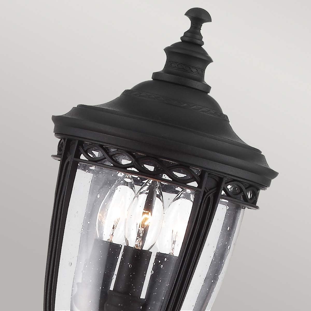 Victorian Elegance Black Pathway Lantern Post