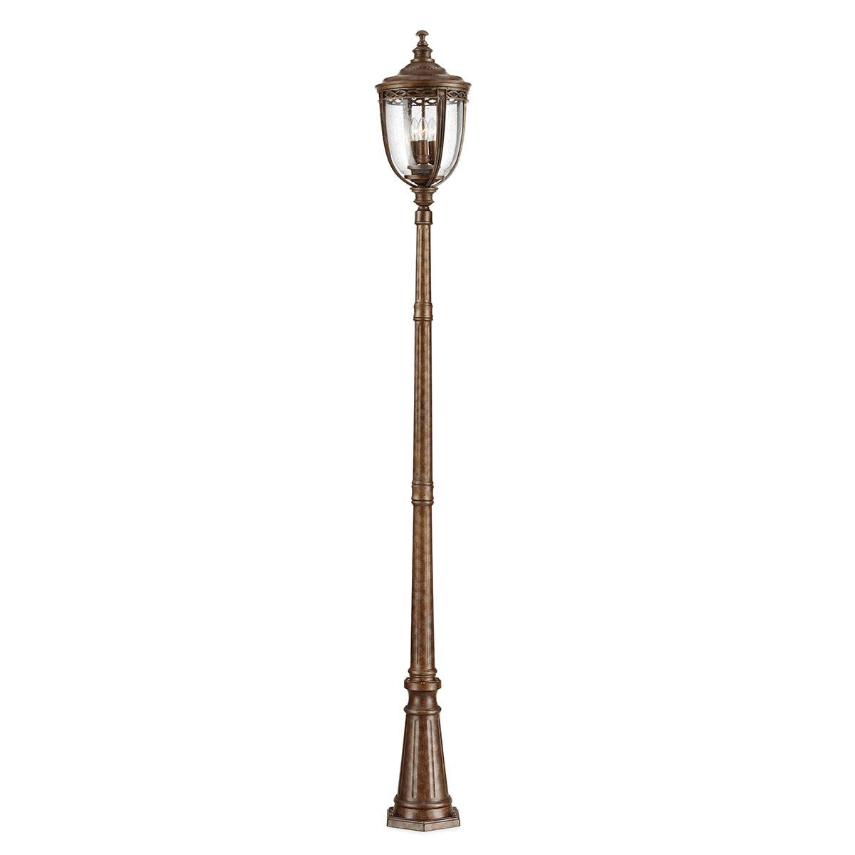 Medium Victorian Aged Bronze Avenue Lantern Post Light
