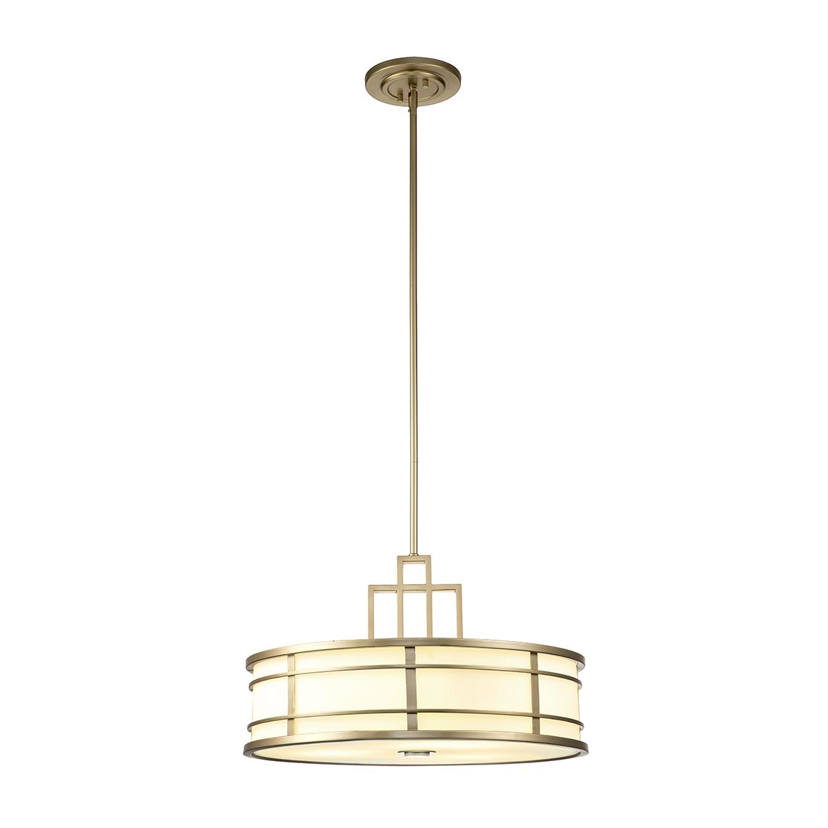Fusion 3lt Large Pendant Painted Natural Brass