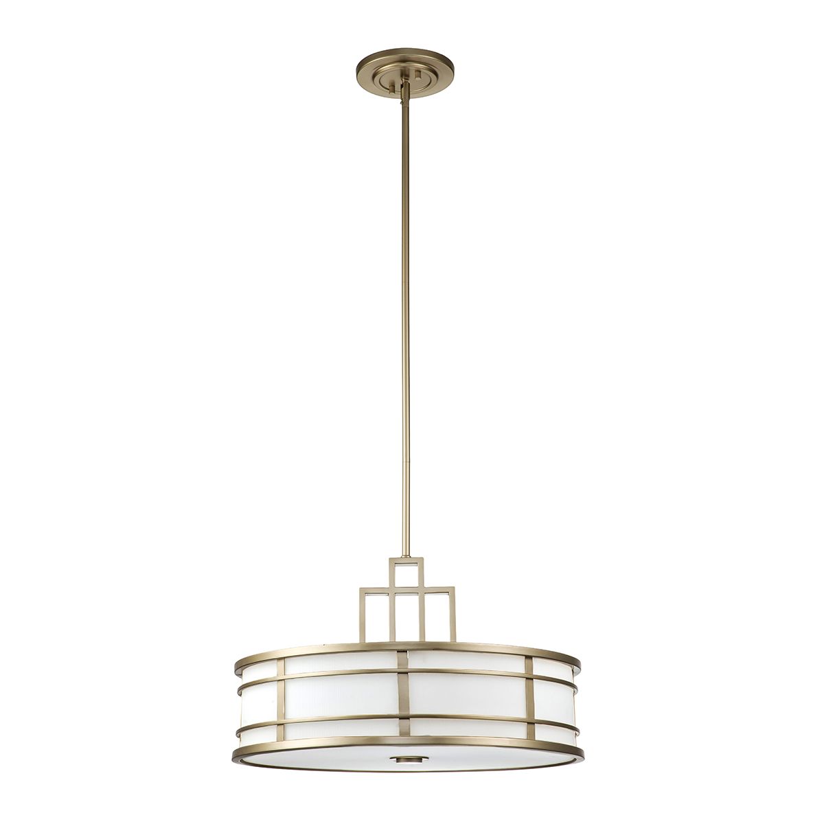 Fusion 3lt Large Pendant Painted Natural Brass