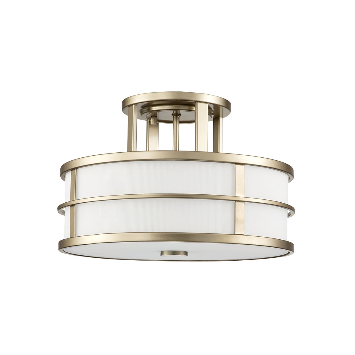 Fusion 3lt Semi-Flush Painted Natural Brass