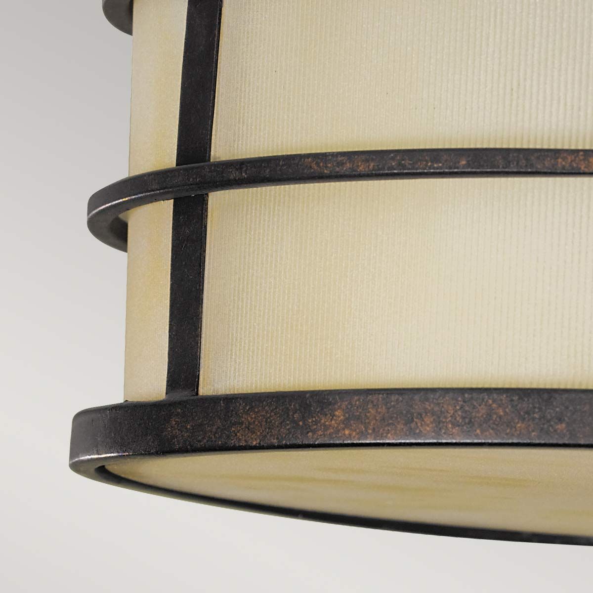 Grecian Bronze Fusion 3-Light Semi-Flush Ceiling Fixture