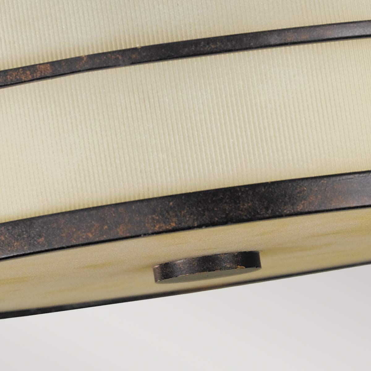 Grecian Bronze Fusion 3-Light Semi-Flush Ceiling Fixture