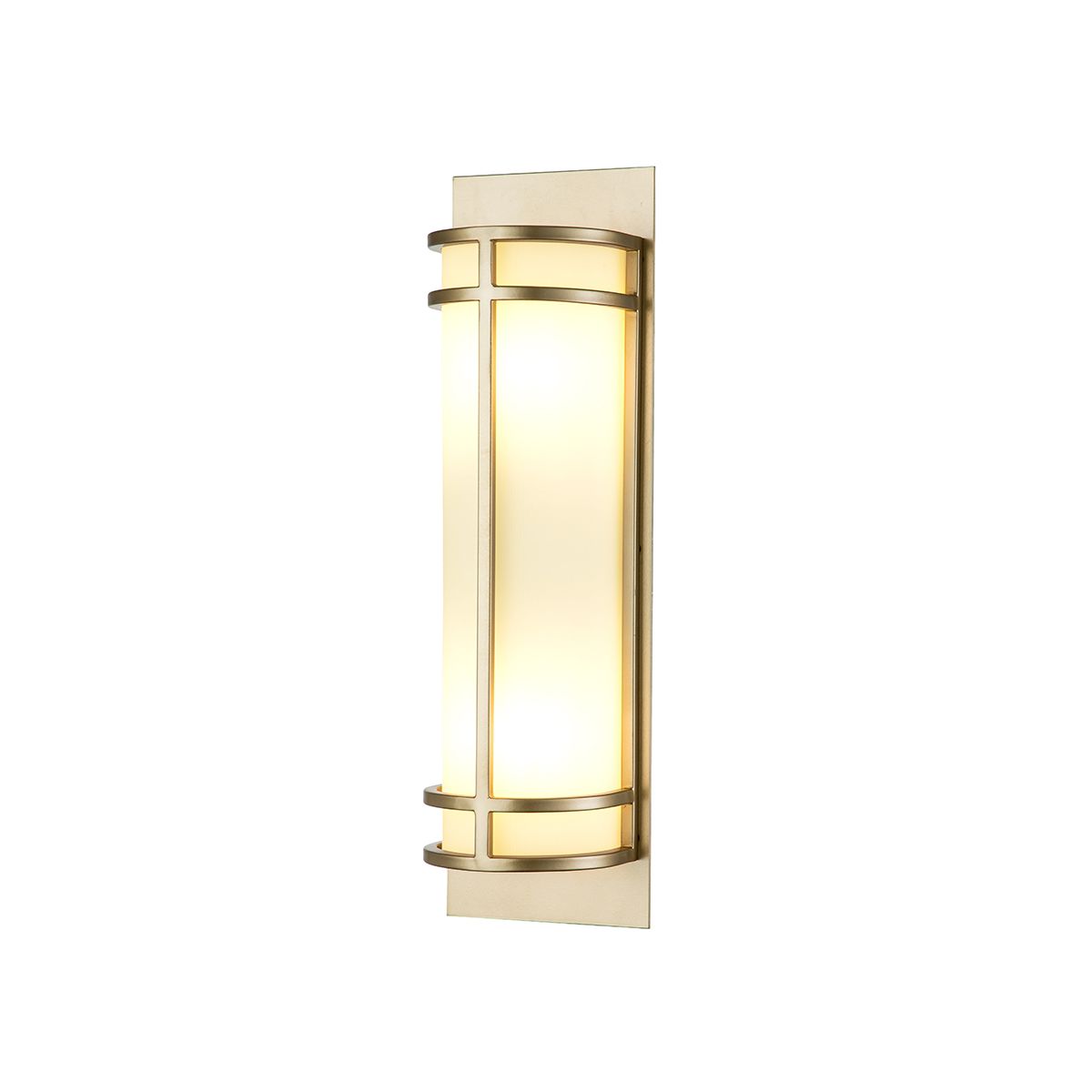 Fusion 2lt Wall Light Painted Natural Brass