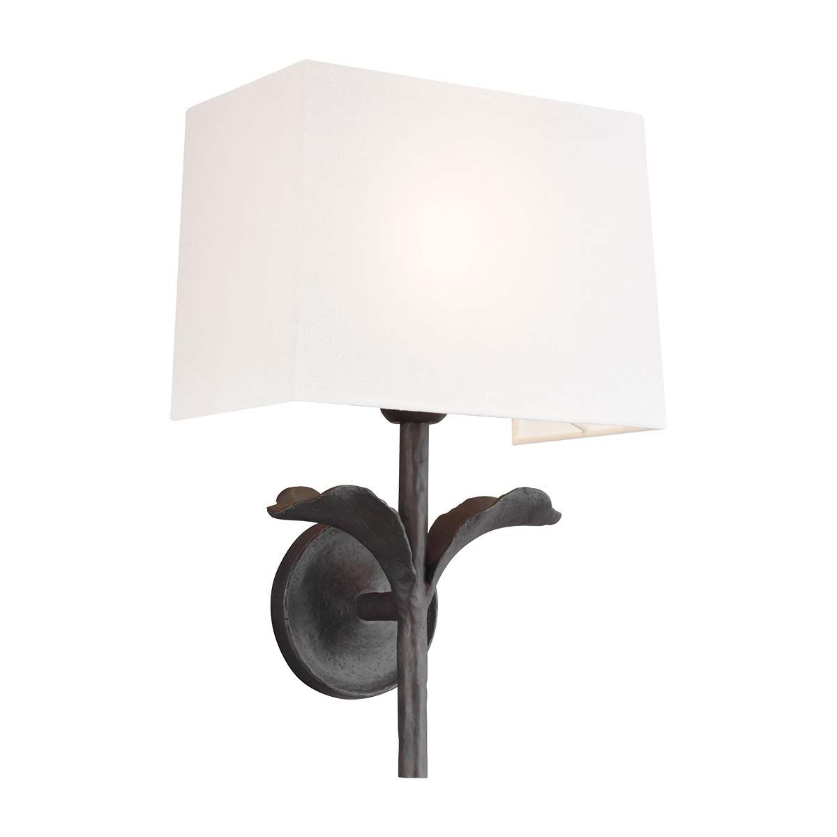 Georgia Aged Iron Floral Wall Sconce