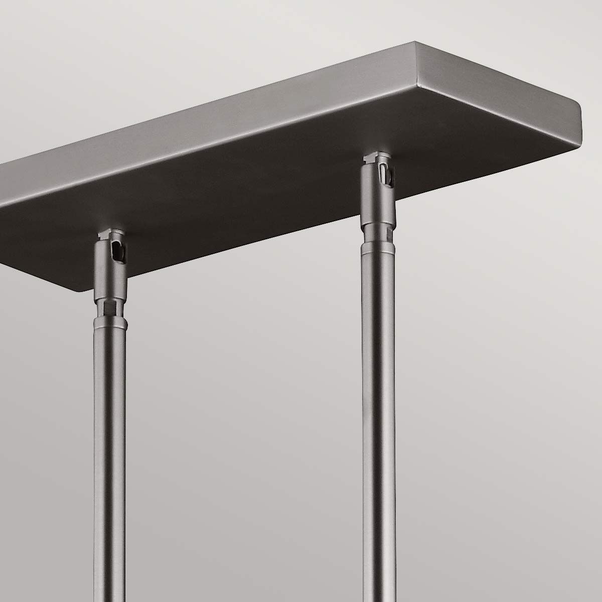 Hobson Modern Industrial 3-Light Satin Nickel Island Chandelier