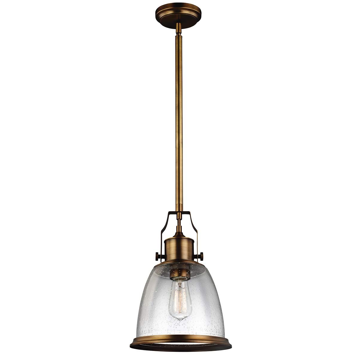 Hobson Medium Pendant Light in Aged Brass Finish