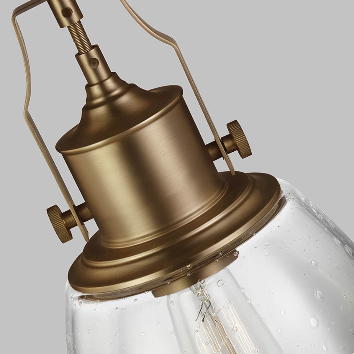 Hobson Medium Pendant Light in Aged Brass Finish