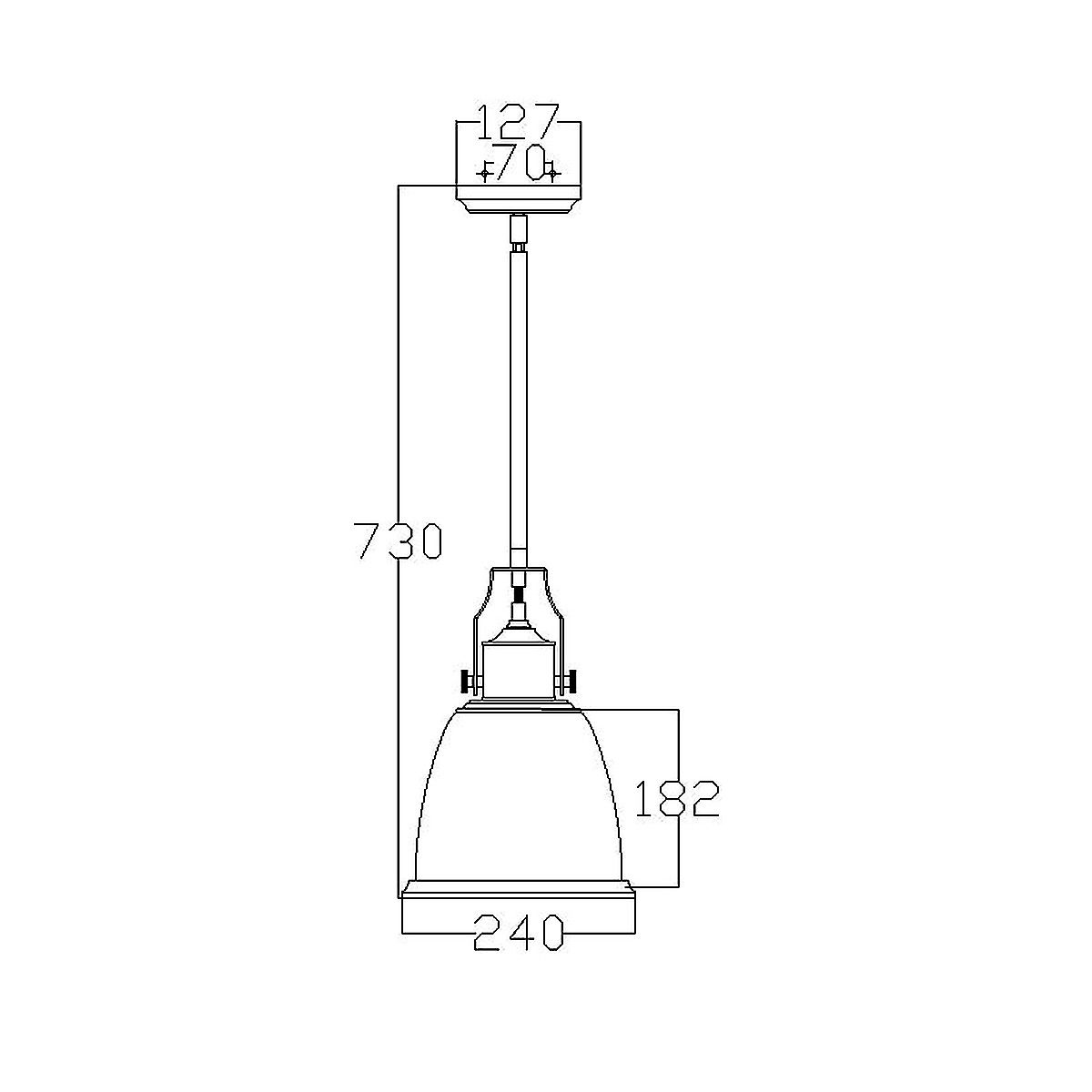 Hobson Medium Pendant Light in Satin Nickel Finish