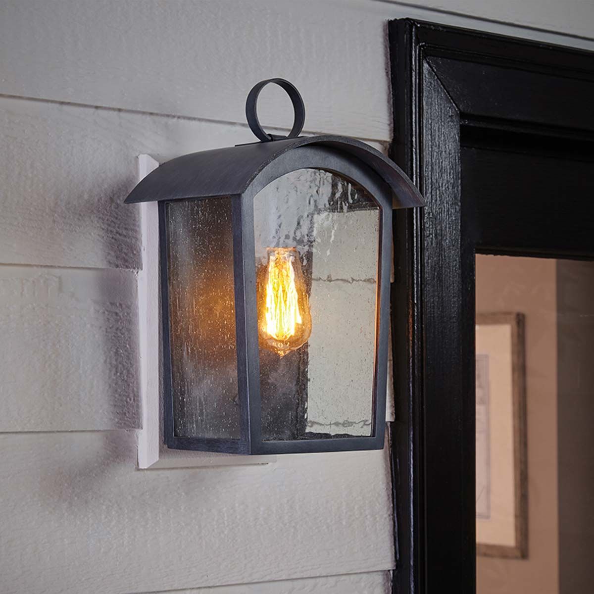 Hodges Ash Black Exterior Wall Lantern