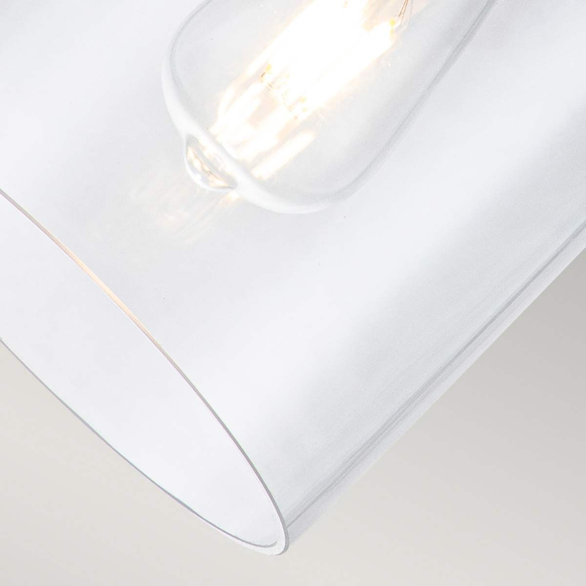 Hounslow Mini Pendant in Burnished Brass with Clear Glass Shade