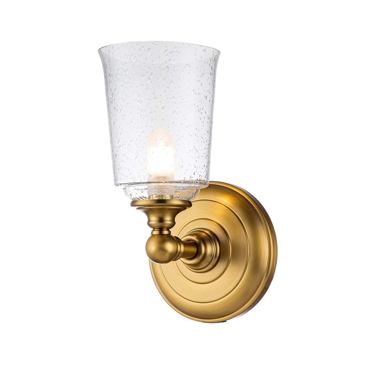 Colonial Elegance: Huguenot Lake Brass Wall Light