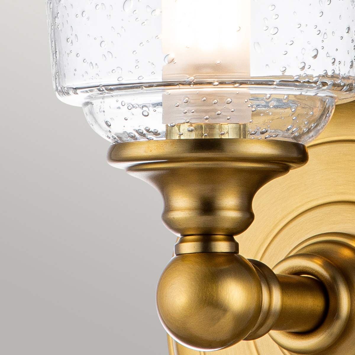 Colonial Elegance: Huguenot Lake Brass Wall Light