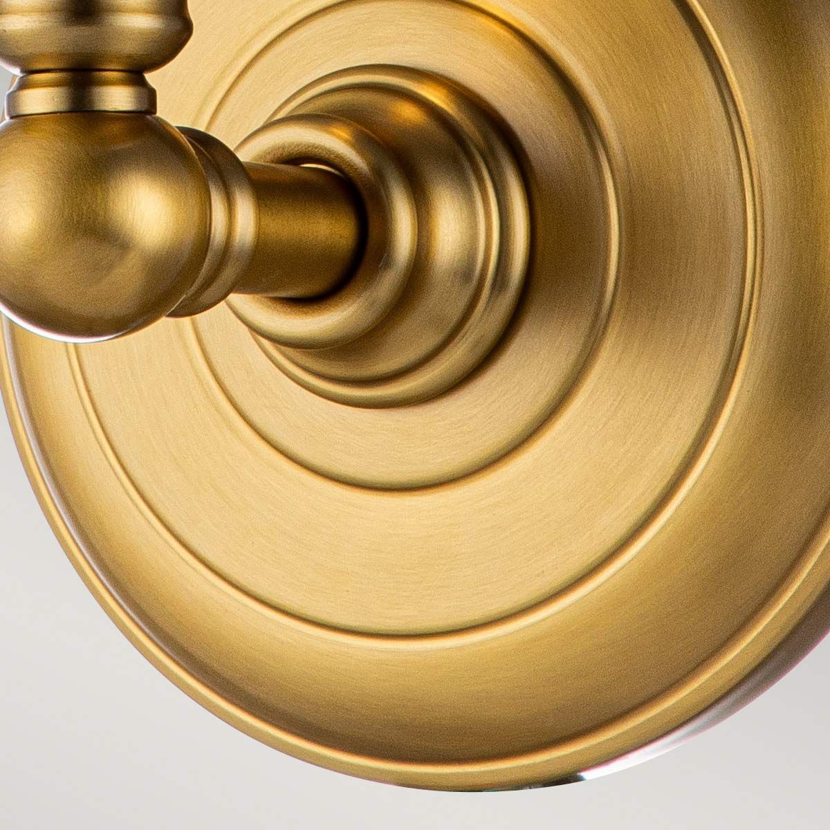 Colonial Elegance: Huguenot Lake Brass Wall Light