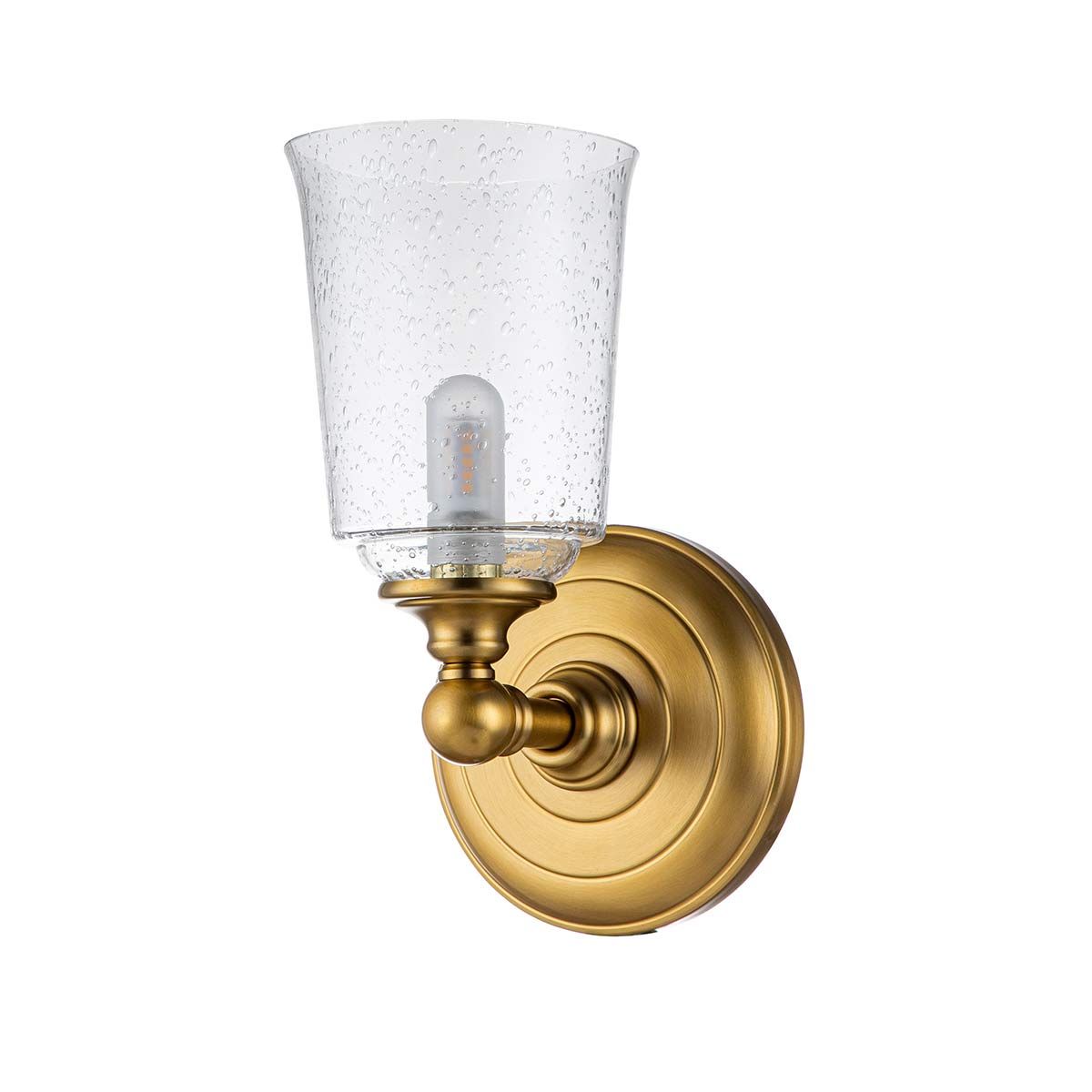 Colonial Elegance: Huguenot Lake Brass Wall Light