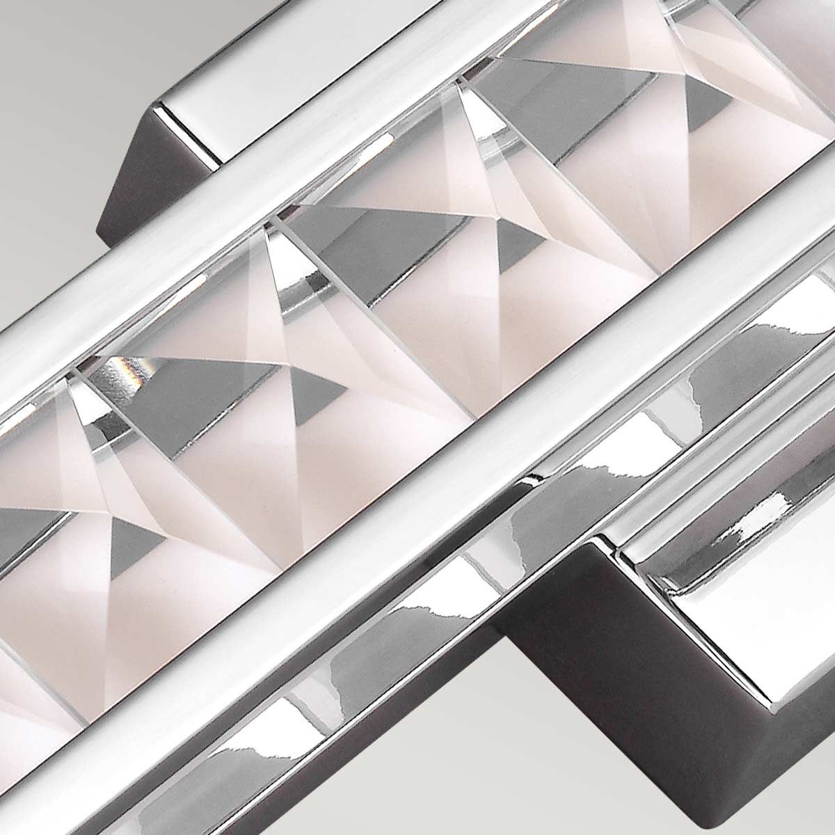 Dazzling Crystal Reflection LED Wall Light - Polished Chrome Finish