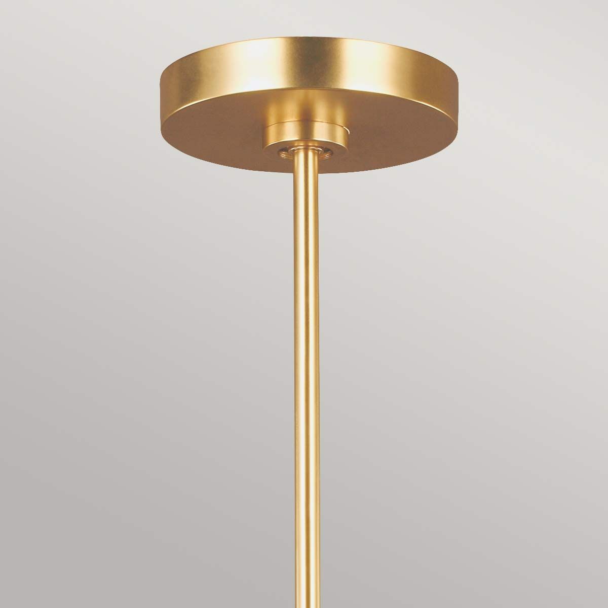 Matte White & Brass Hourglass 5-Light Chandelier