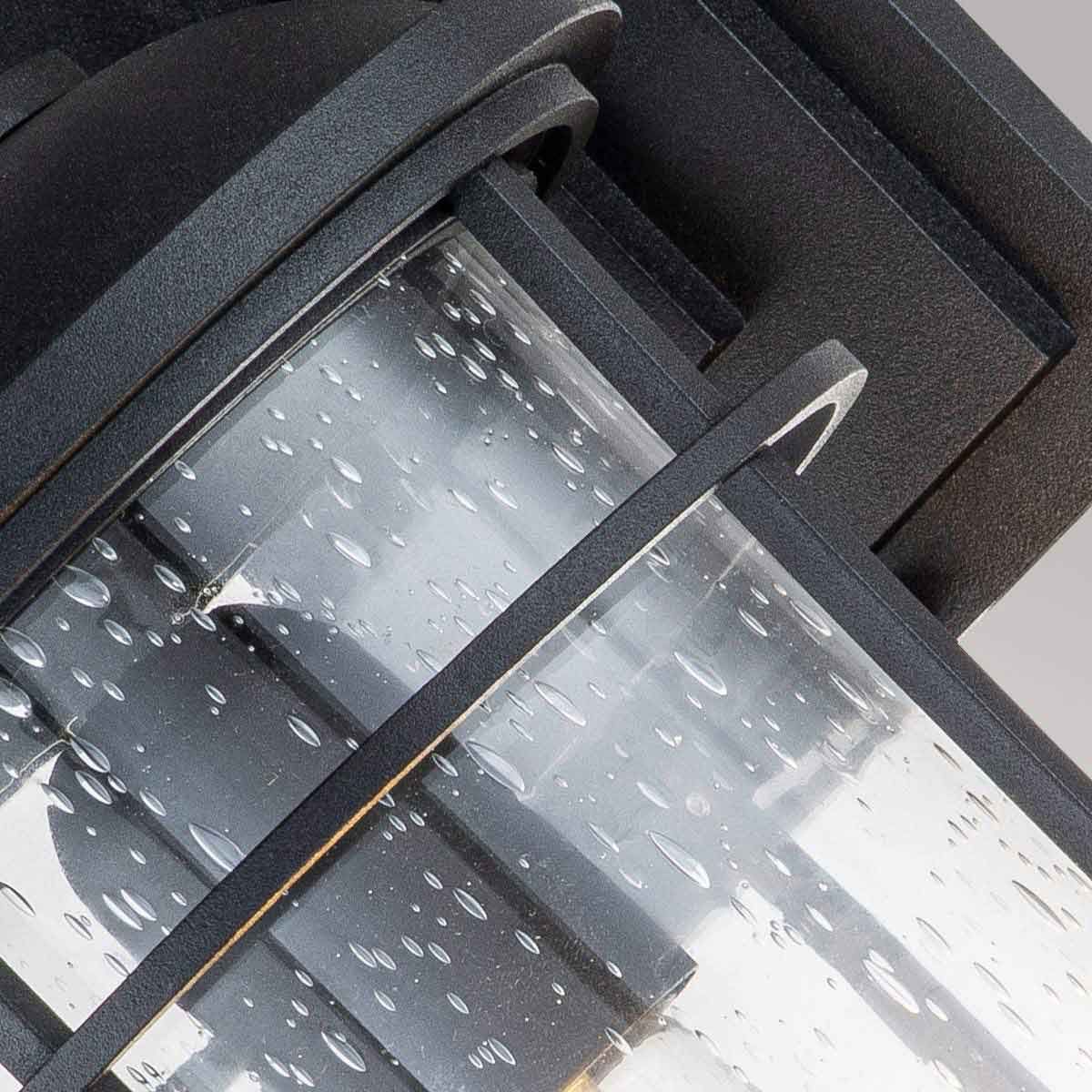 Coastal Beacon Textured Black Outdoor Wall Lantern