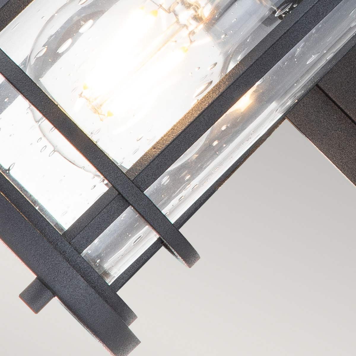 Nautical Beacon Textured Black Outdoor Wall Lantern