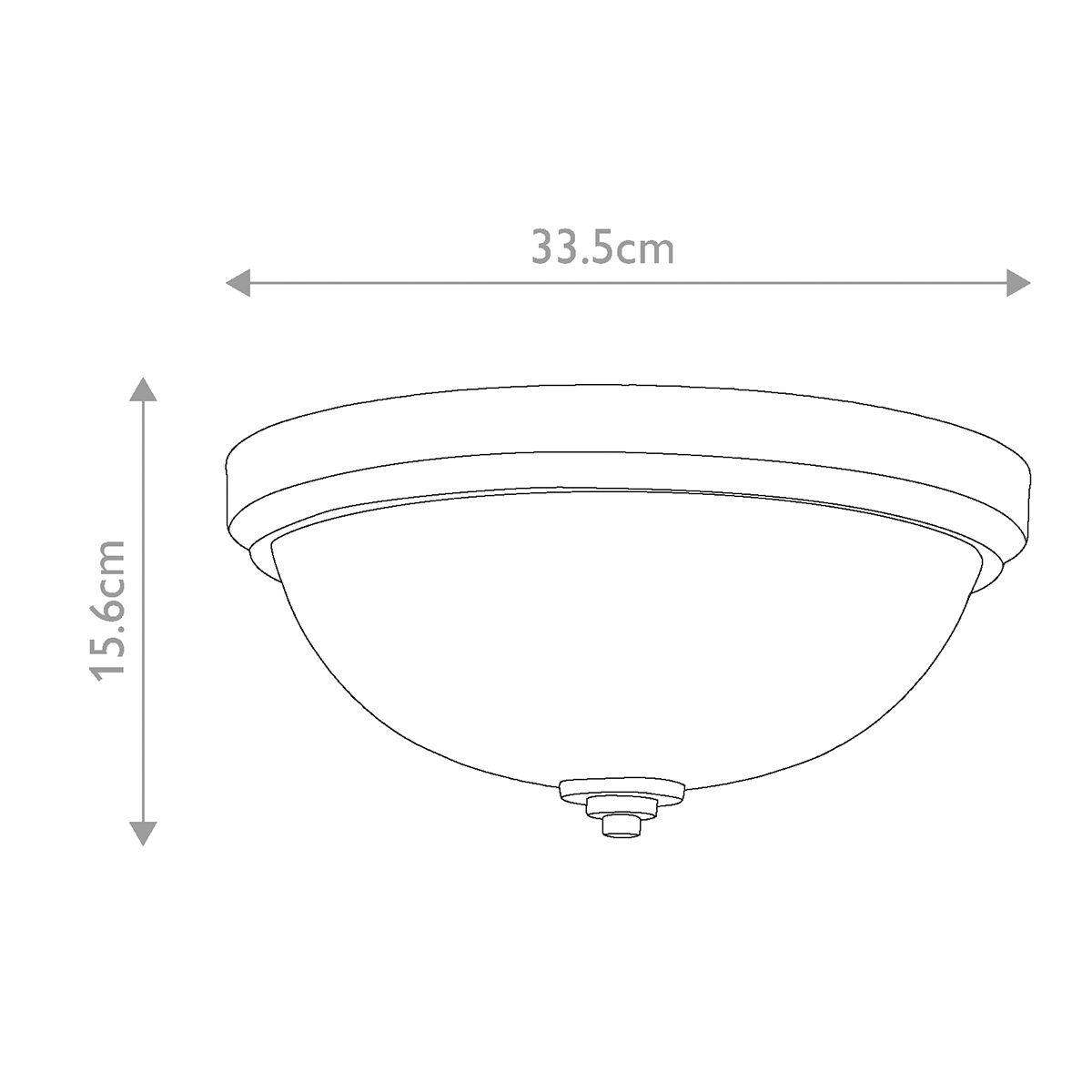 Sleek Chrome Flush Ceiling Light with Etched Opal Glass Shade