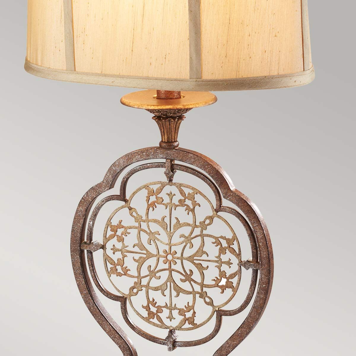 Exquisite Marcella Bronze Table Lamp with Sand Shade