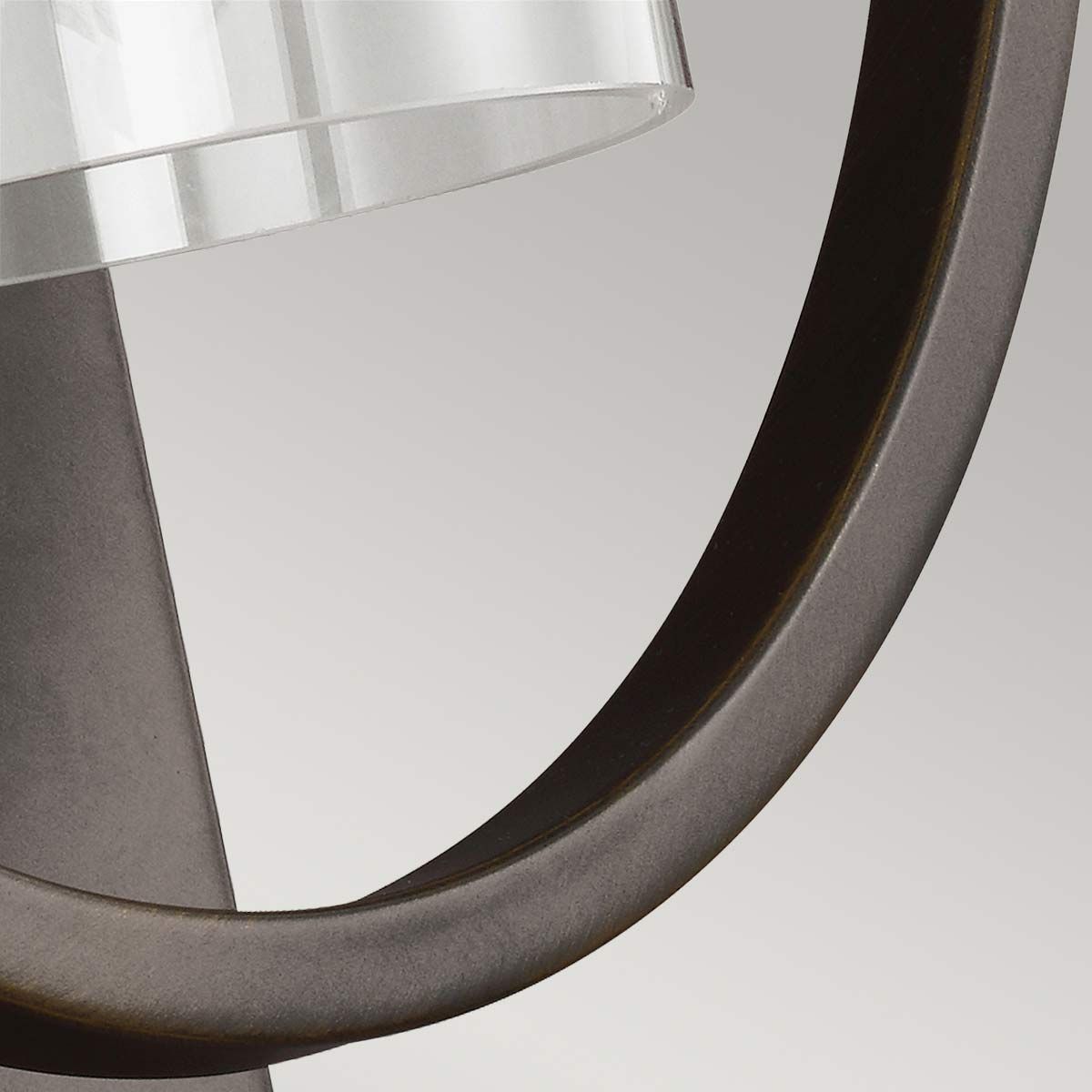 Marlena Geometric Oval Wall Light in Antique Bronze Finish