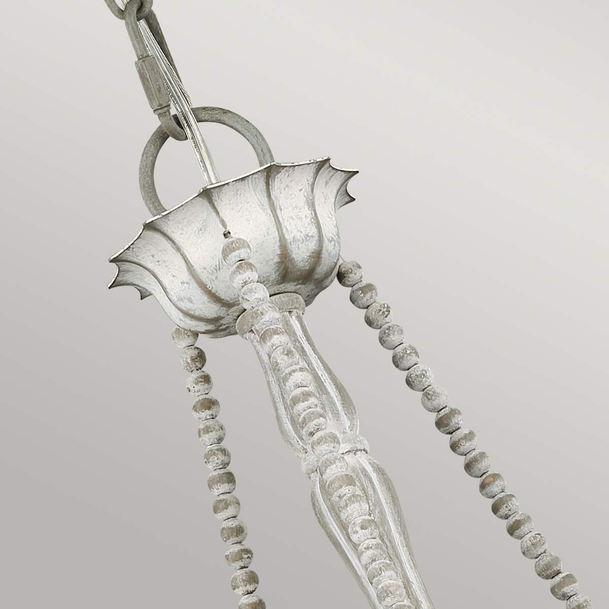 Maryville French Country 3-Light Chandelier in Weathered Washed Grey