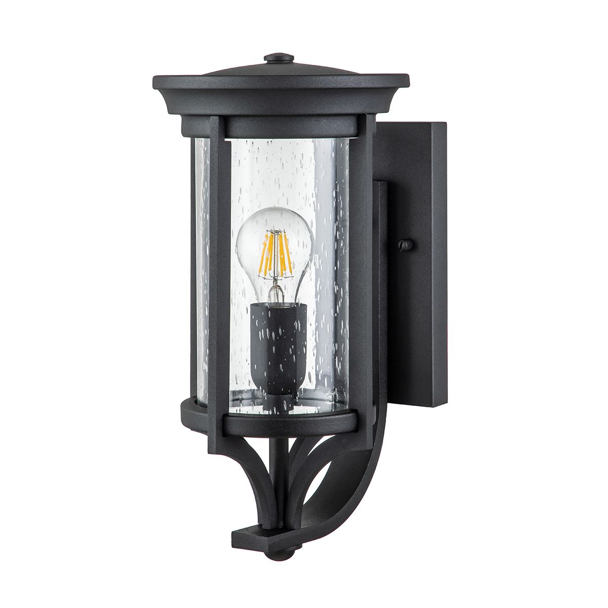 Merrill 1 Light Small Wall Lantern Black