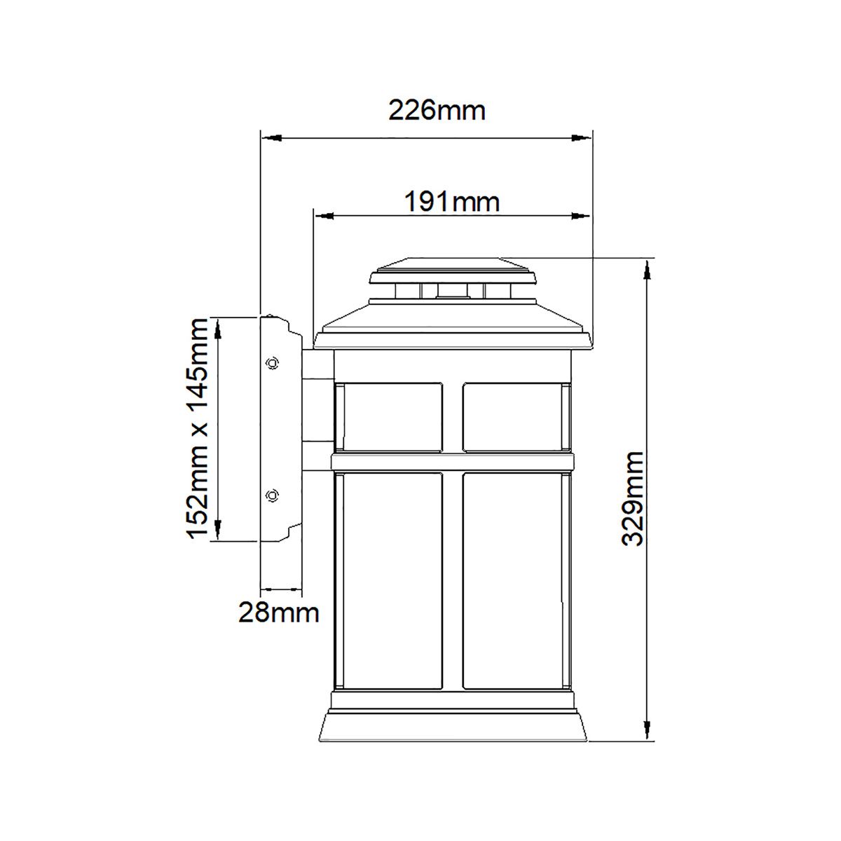 Newport Coastal Wall Lantern in Antique Bronze Finish
