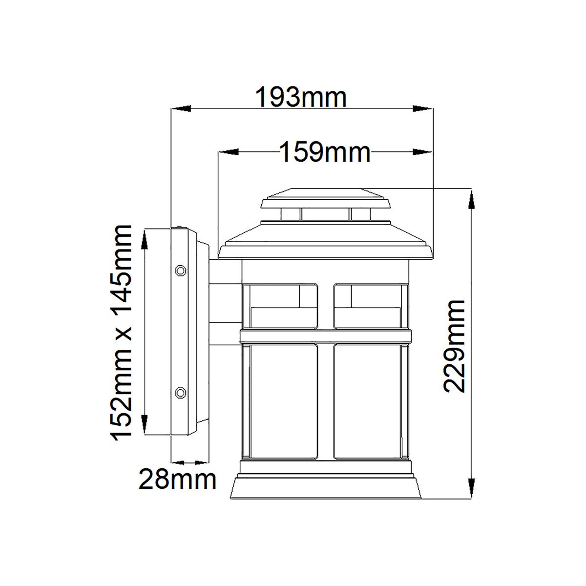 Newport Coastal Wall Lantern in Painted Brushed Steel