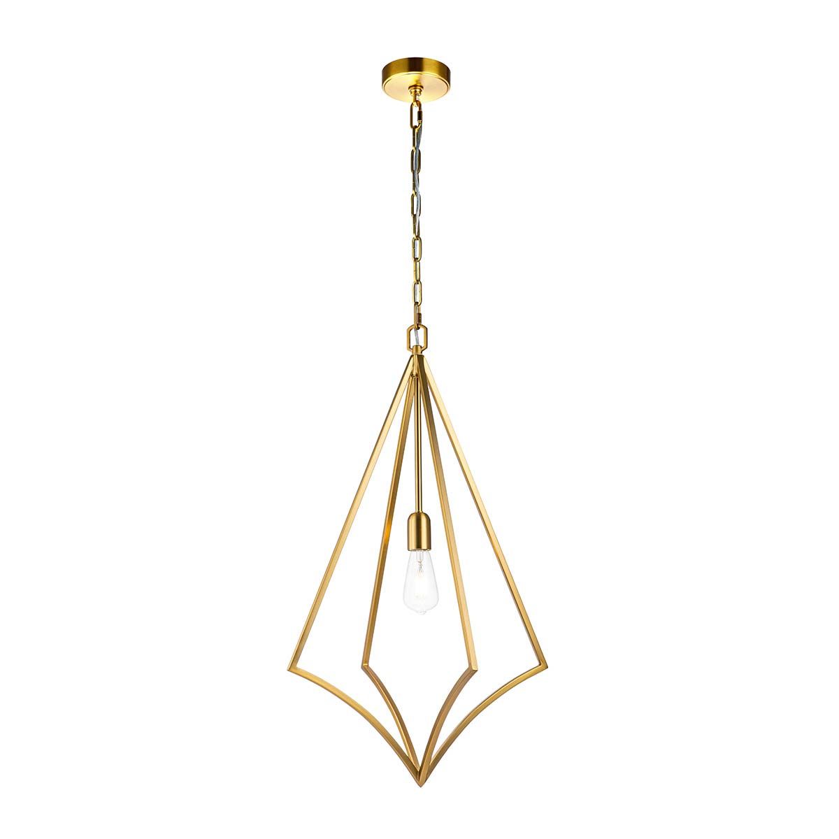 Nico Geometric Brass Pendant Light
