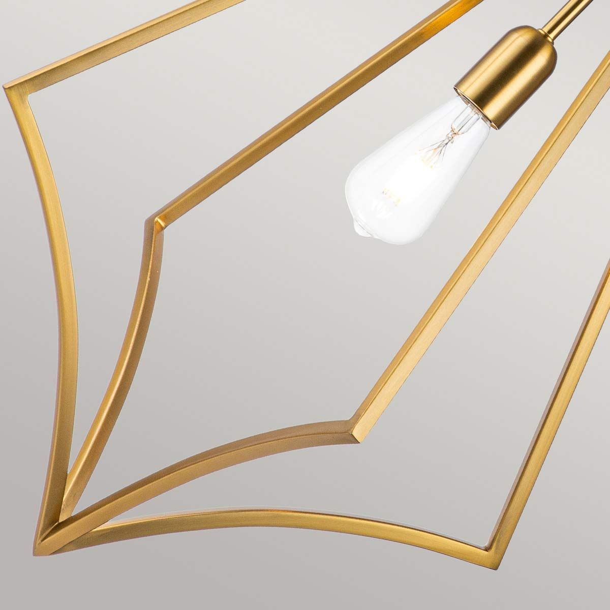 Nico Geometric Brass Pendant Light