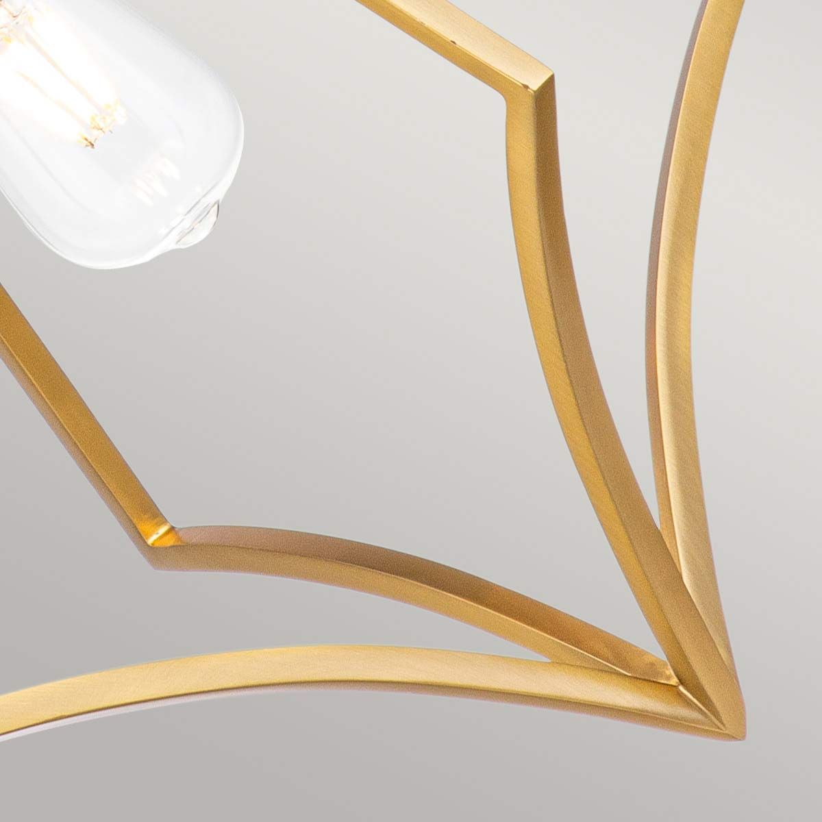 Nico Medium Pendant in Elegant Burnished Brass