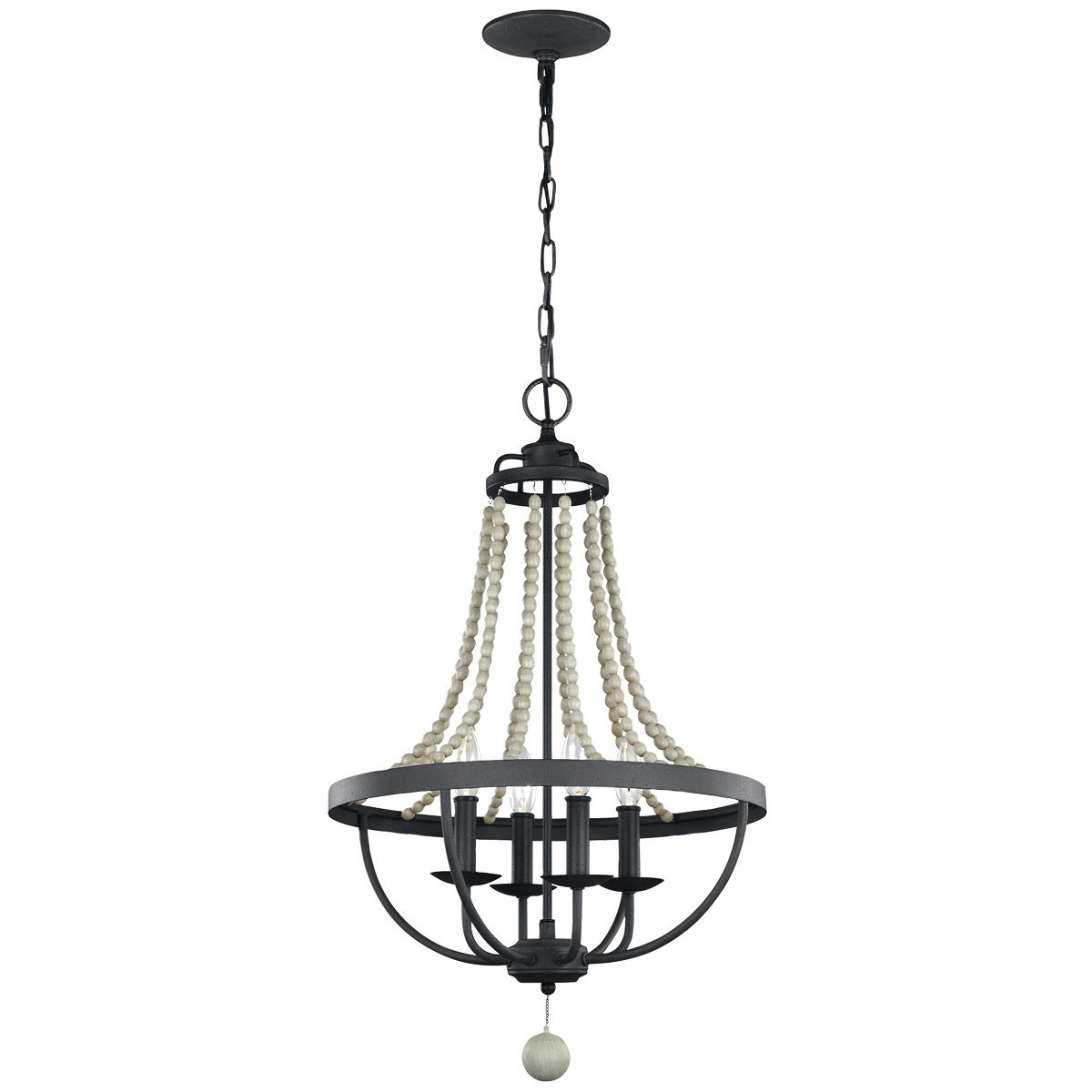 Driftwood Elegance 4-Light Chandelier