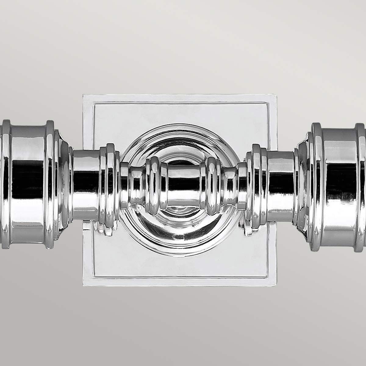 Elegant Chrome Wall Light Fixture with Dual Opal Glass Tubes