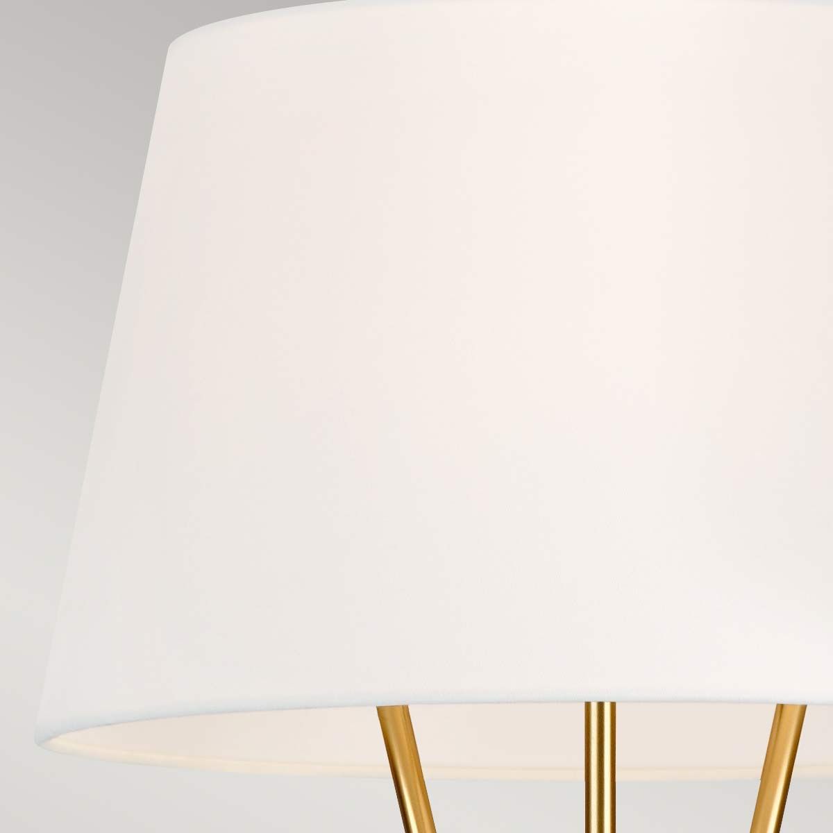 Timeless Elegance: Penny Single-Light Burnished Brass Floor Lamp