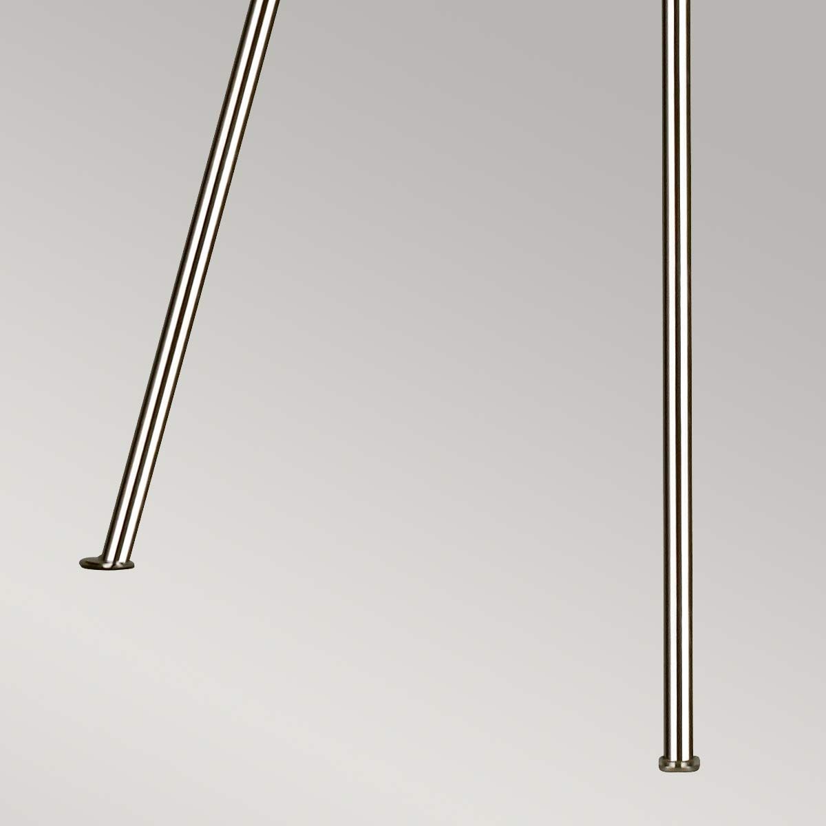 Elegant Penny Single Light Floor Lamp - Polished Nickel Finish