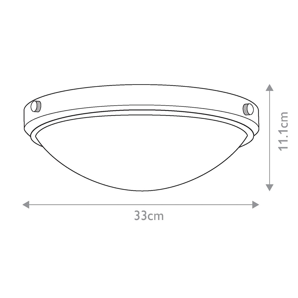 Perry 2 Light Flush Polished Chrome