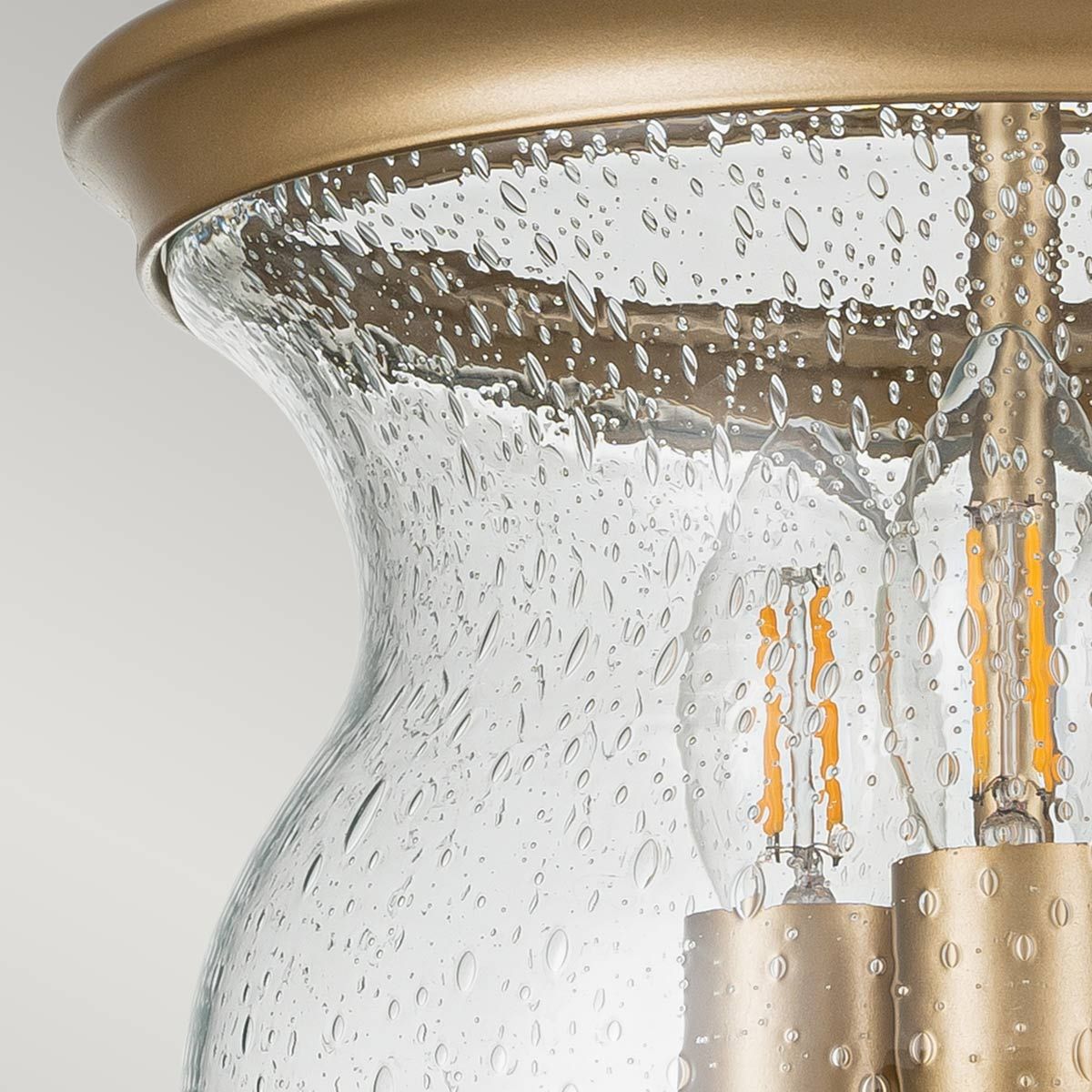 Pickering Lane 3lt Semi-Flush - Painted Natural Brass Painted Natural Brass