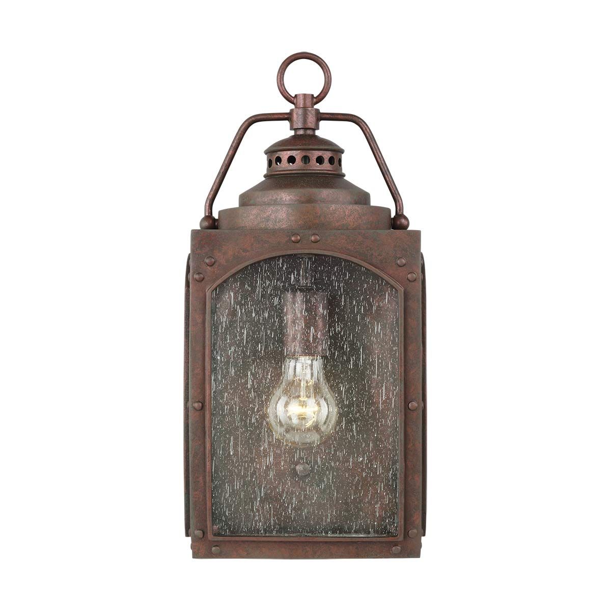 Randhurst Medium Exterior Wall Lantern in Copper Oxide Finish
