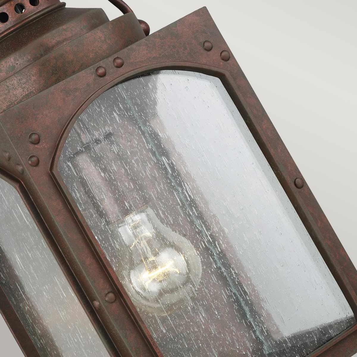 Randhurst Medium Exterior Wall Lantern in Copper Oxide Finish