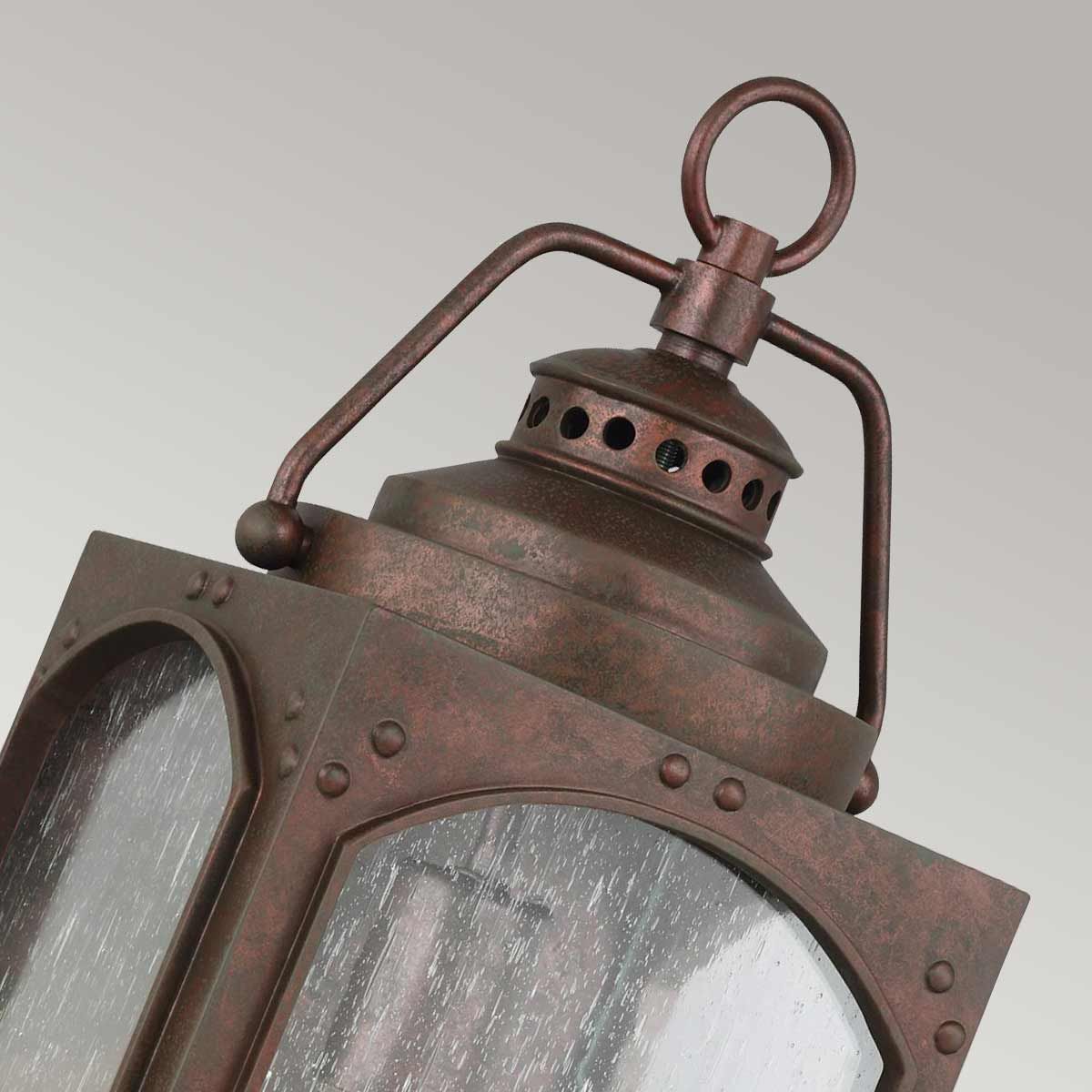 Randhurst Medium Exterior Wall Lantern in Copper Oxide Finish