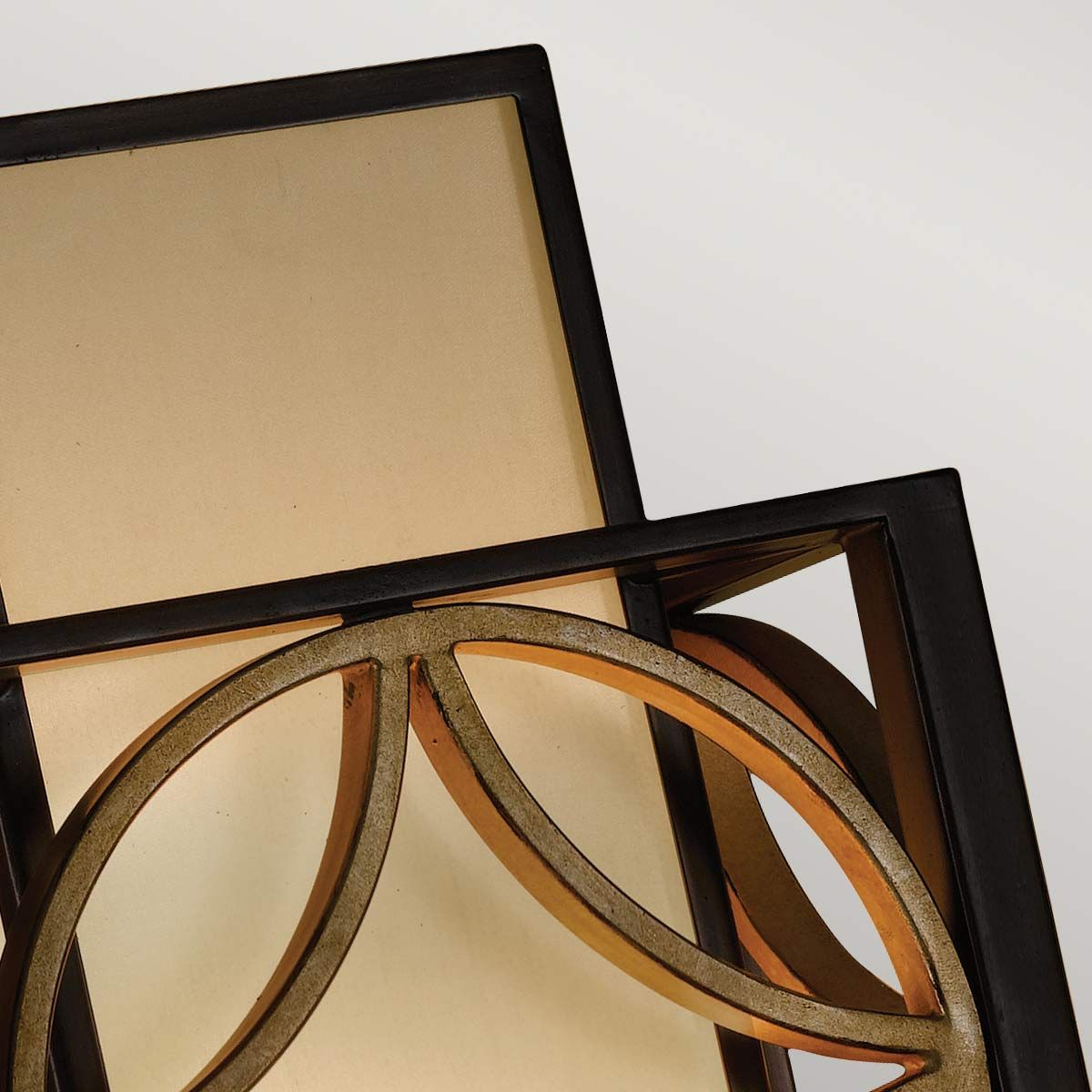 Elegant Heritage Bronze and Parisienne Gold Wall Lantern Sconce